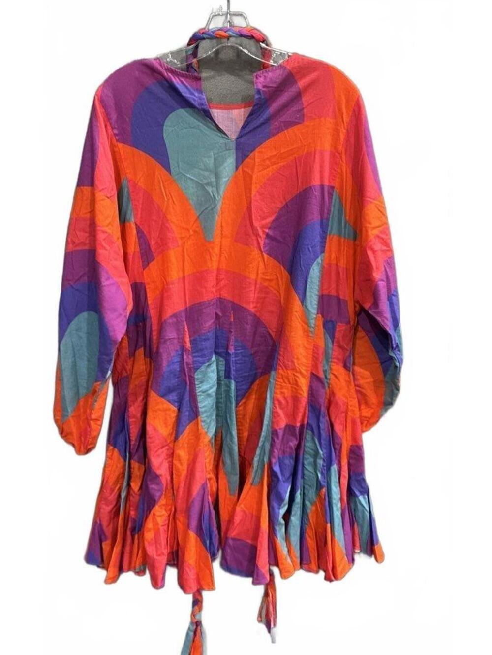 Rhode Medium ELLA Colorful Patterned Long Sleeve Dress